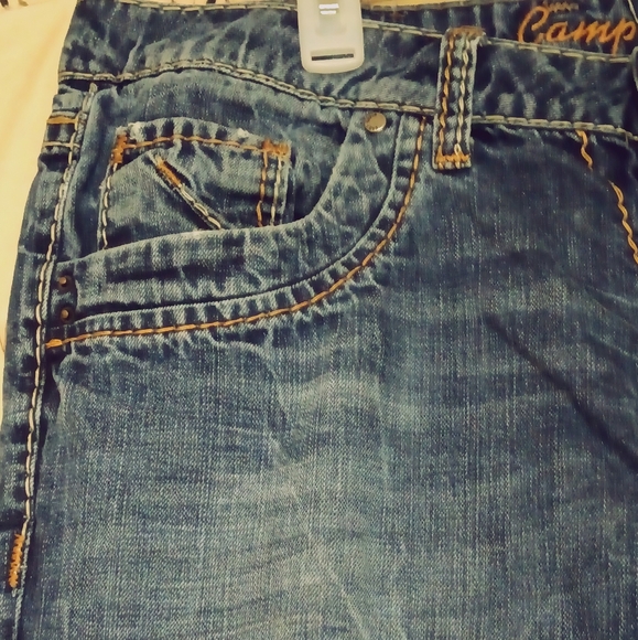 Men's NWT Silver 7 Camp David distressed blue jeans 38/30.5 - Picture 6 of 16